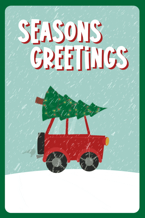 Seasons Greetings Car ecard