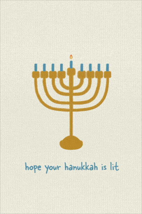 Hope Your Hanukkah Is Lit ecard
