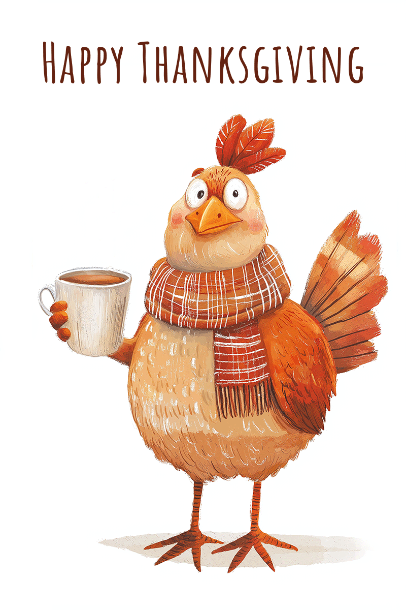 Turkey Drinking Coffee ecard