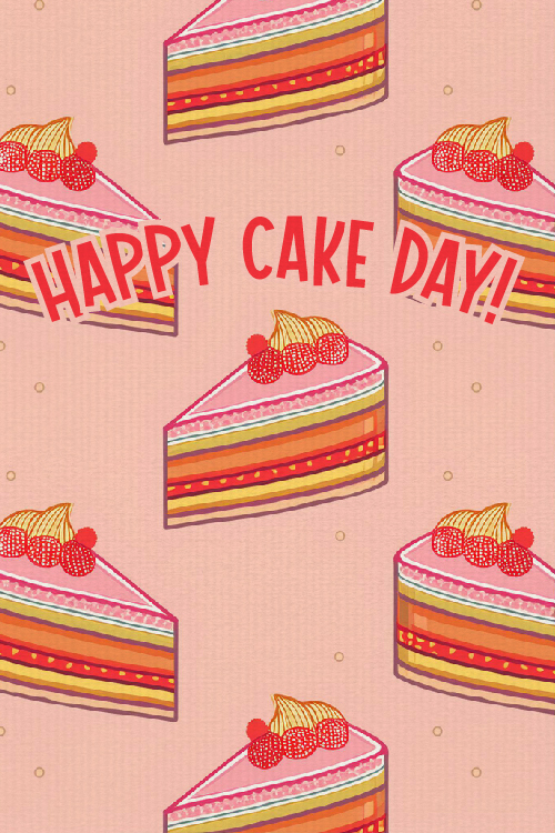 Cake Day Pattern 1 ecard
