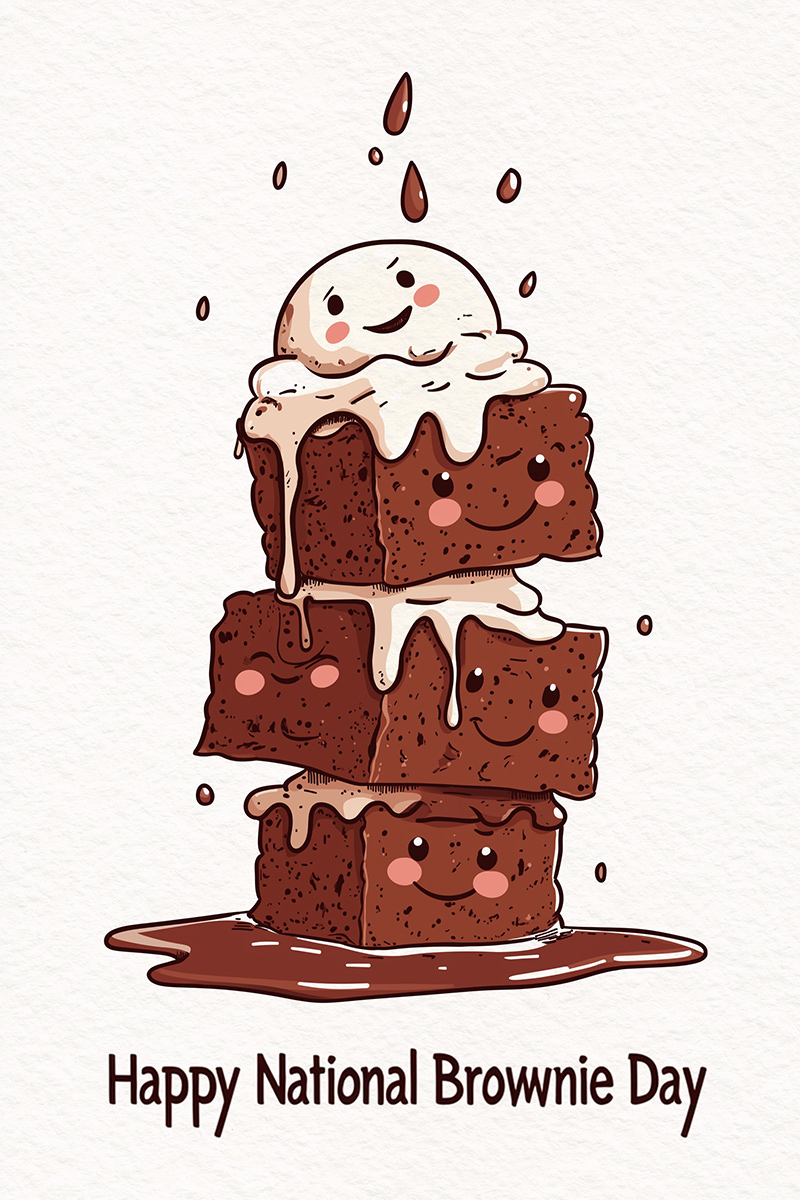 Brownie Day Ice Cream Scoop ecard