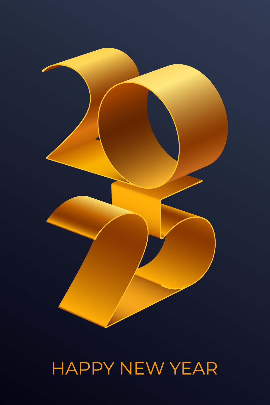 Gold Ribbon 2025 ecard