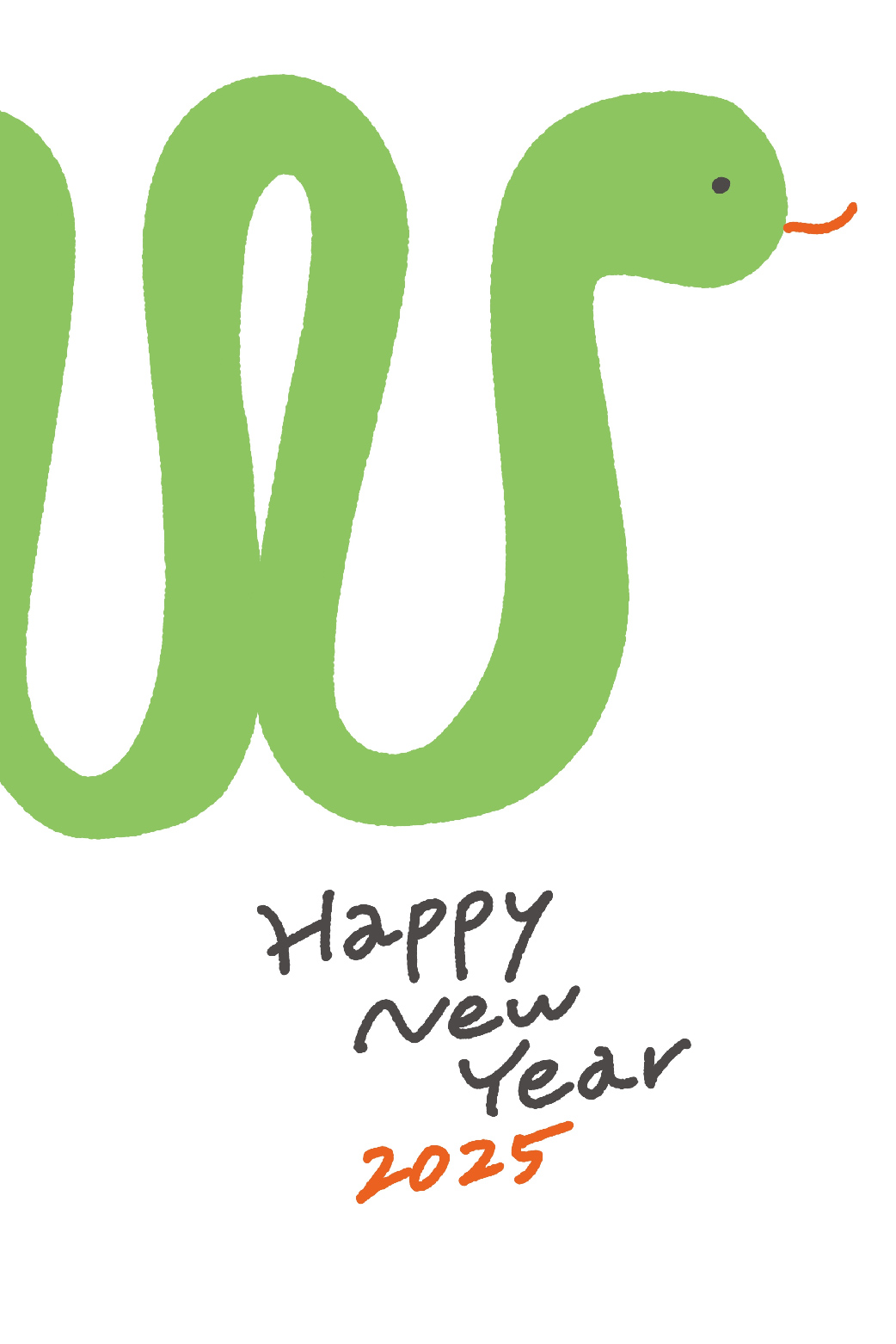Snake Happy 2025 ecard