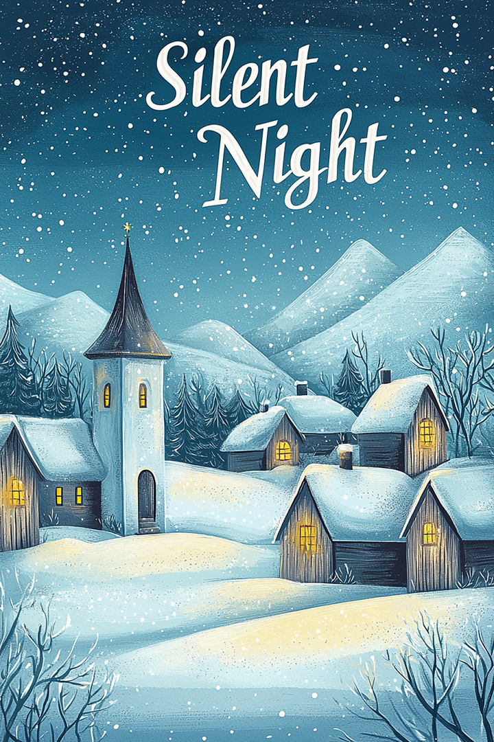 Silent Night Landscape ecard