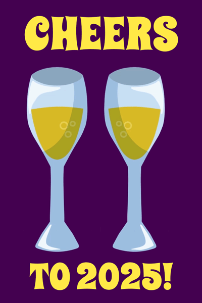 Cheers To 2025 ecard