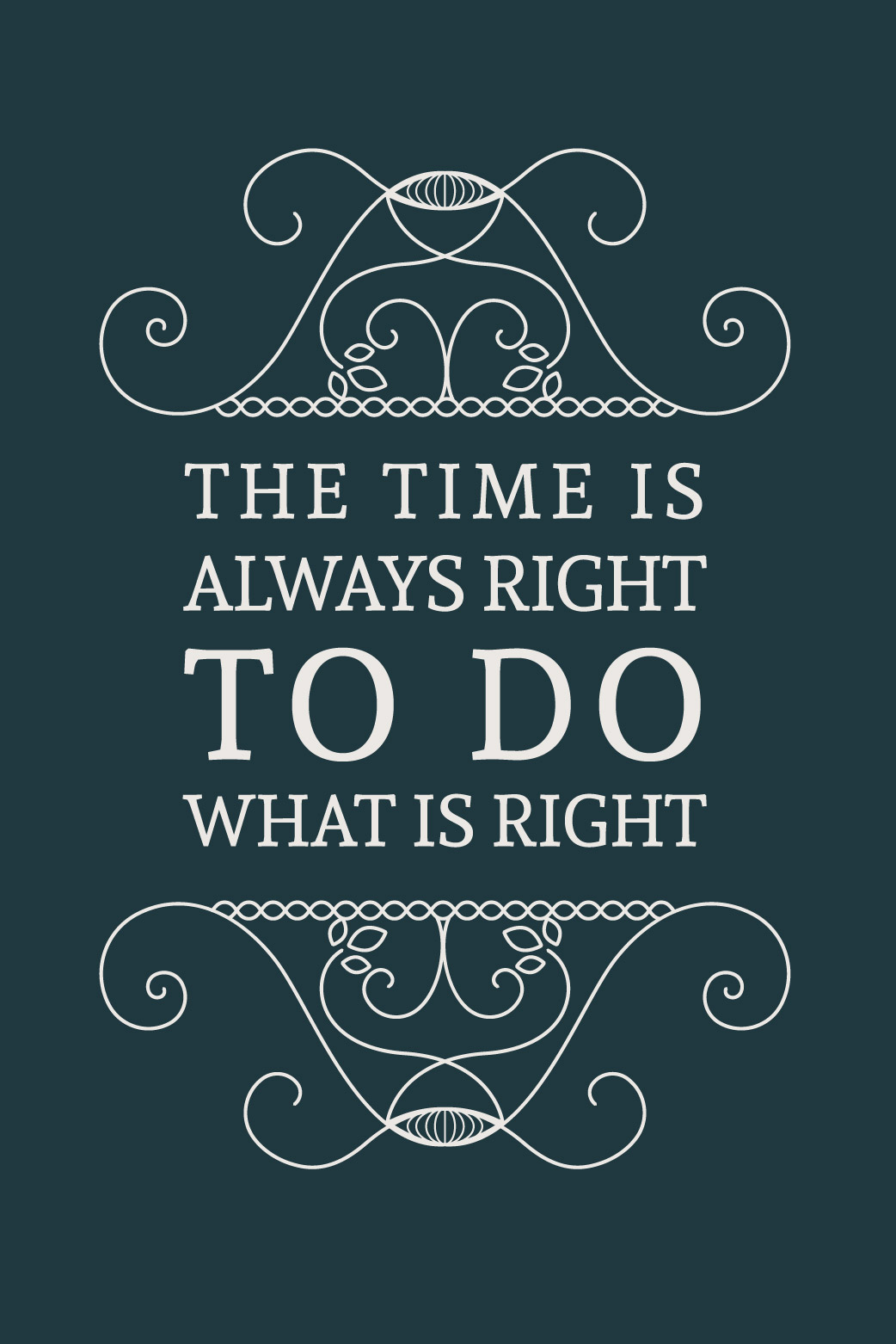 The Time Is Always Right ecard