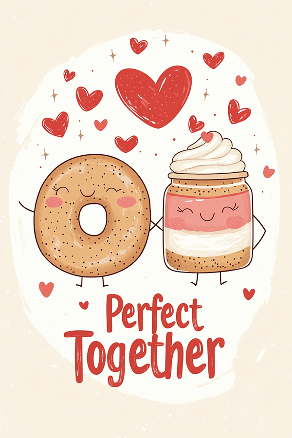 Perfect Together Bagel  ecard