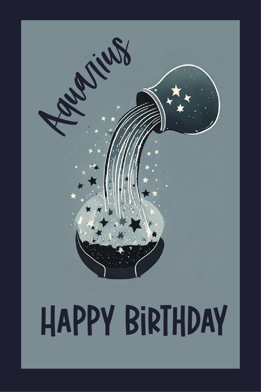 Happy Birthday Aquarius  ecard