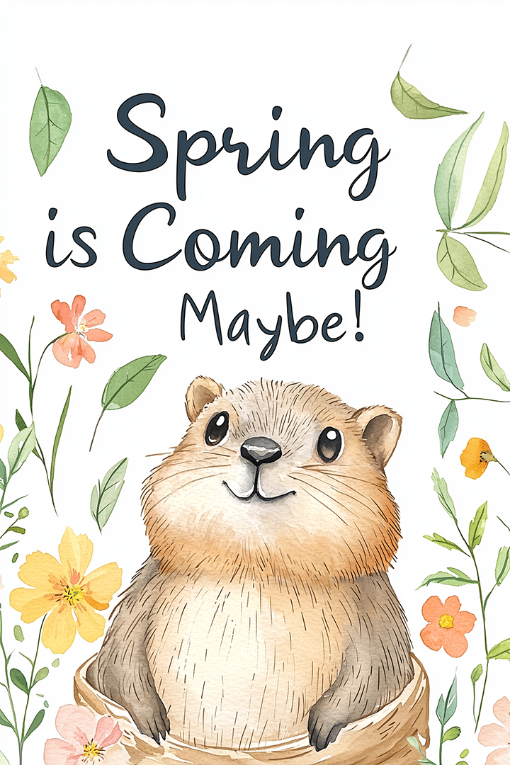Spring Is Coming Maybe ecard