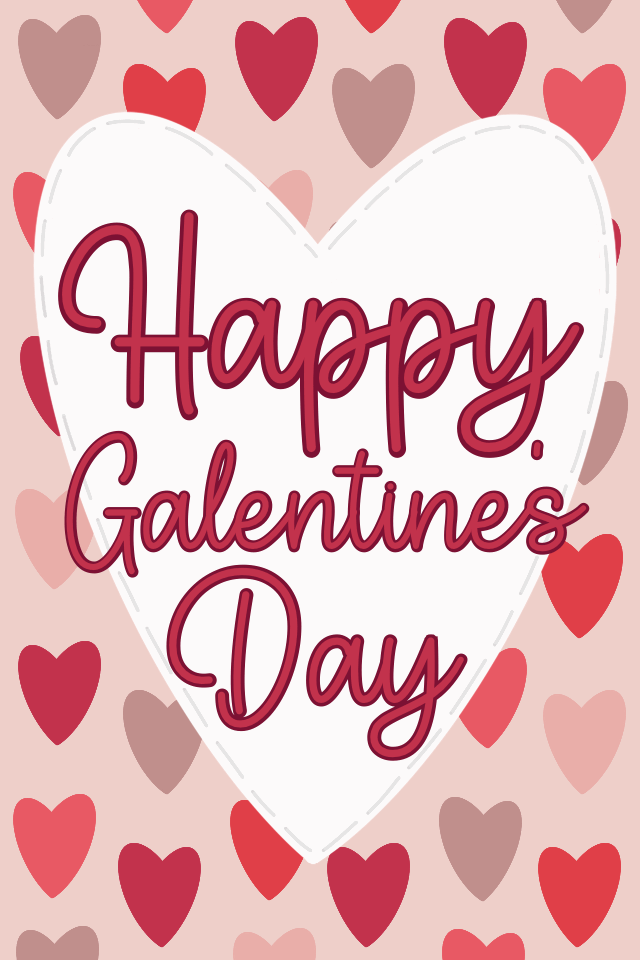 Galentine's Heart ecard