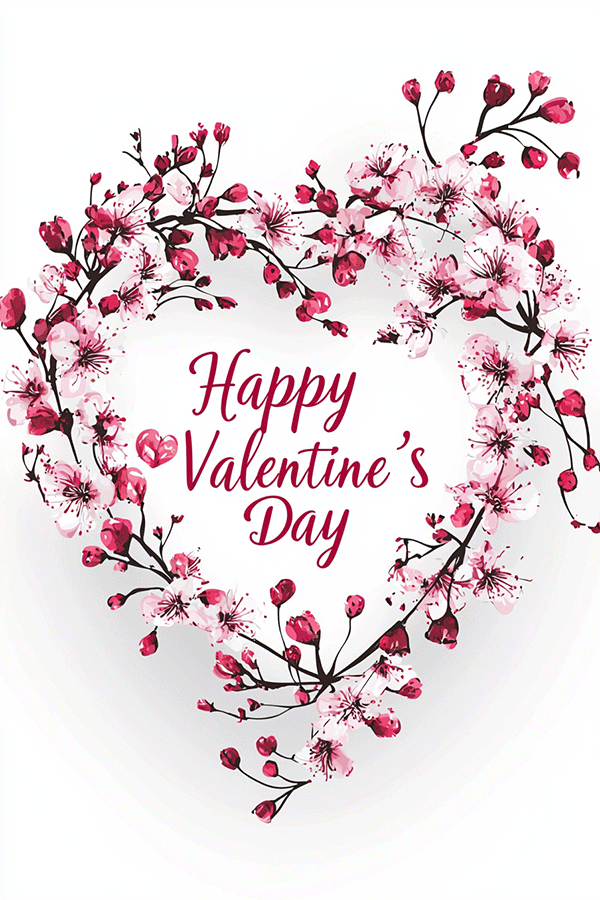 Valentine's Day Wreath ecard