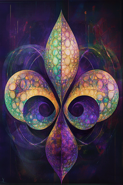 Fleur De Lis ecard