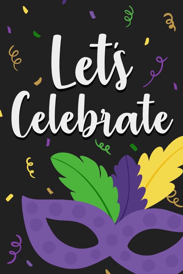Let's Celebrate Mardi Gras ecard