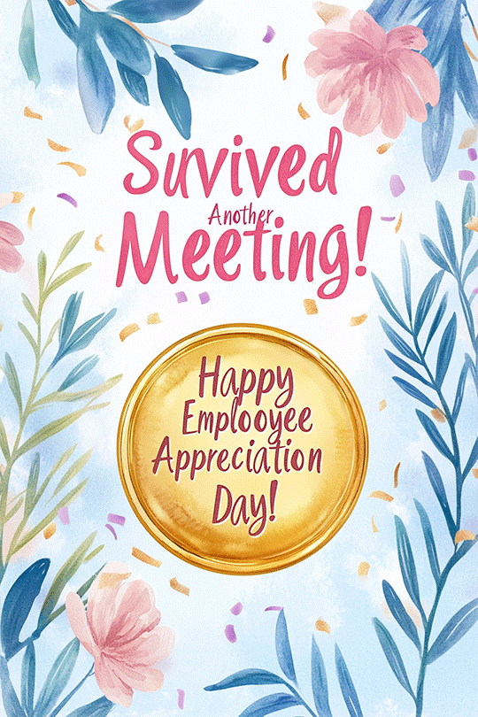 Survived Another Meeting ecard