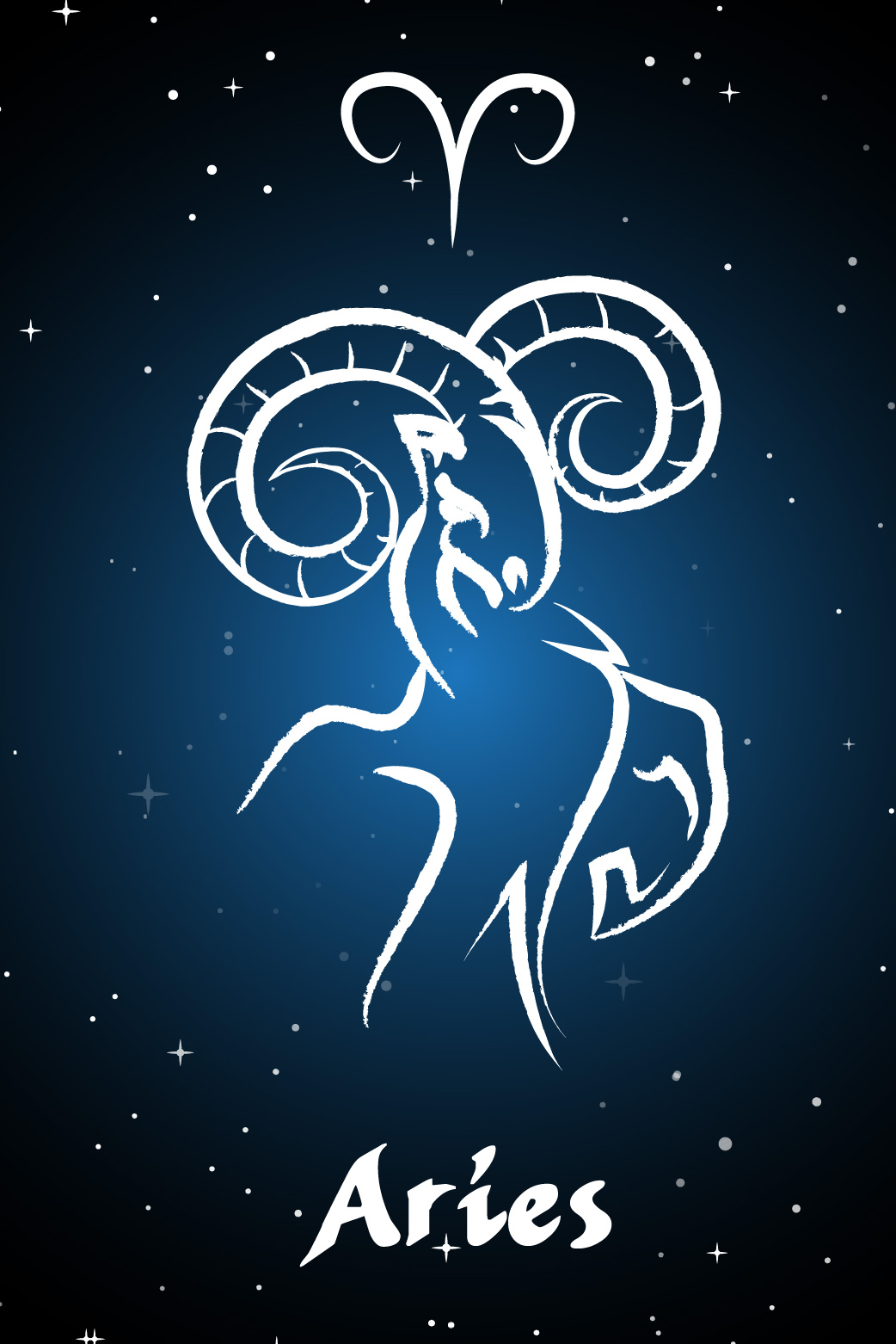 Aries Stars ecard