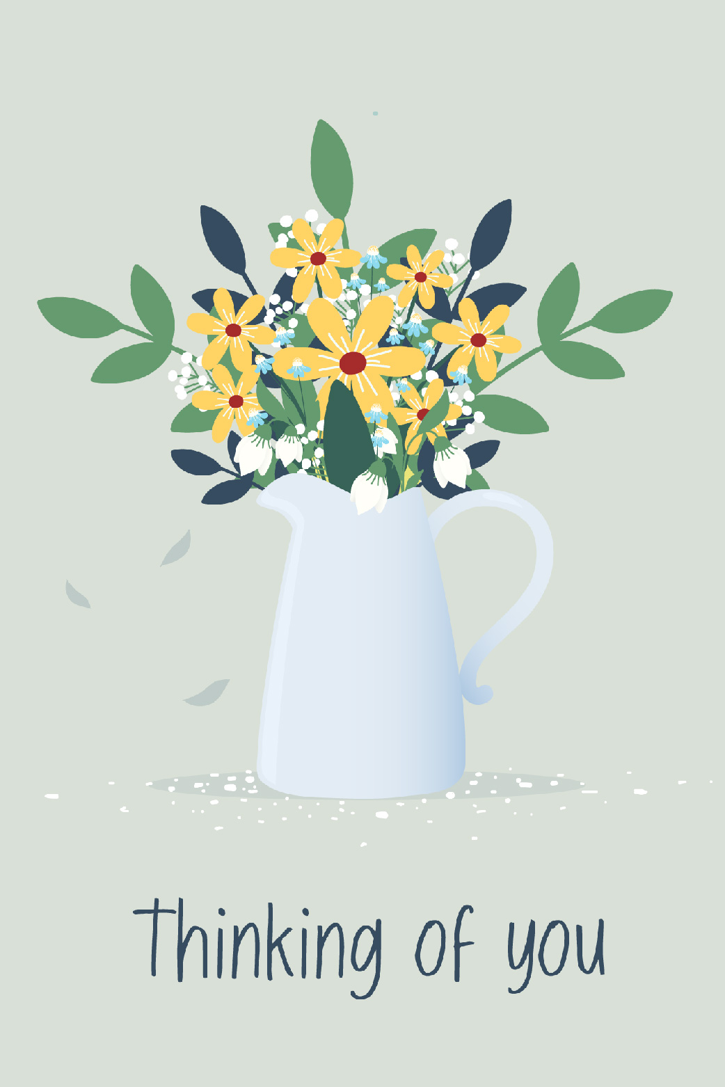 Flowers Thinking Of You ecard