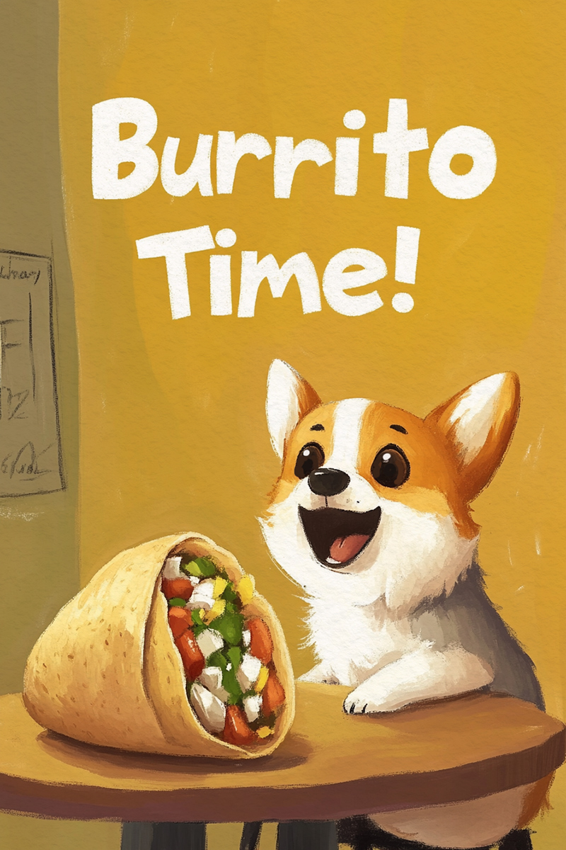 Burrito Time Dog ecard